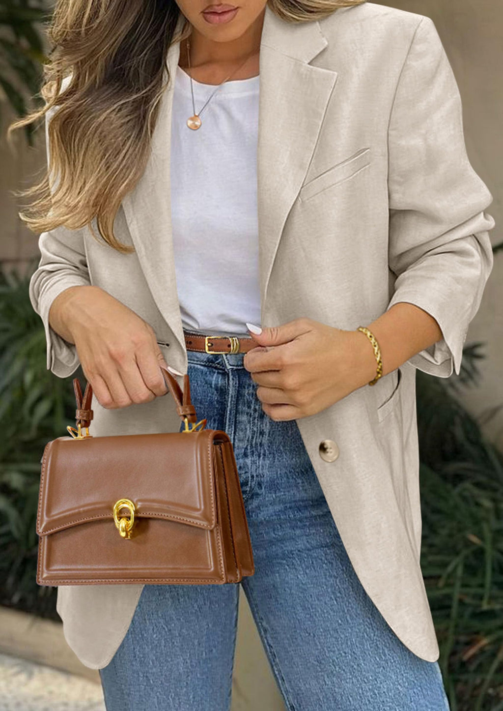 PRETTYGARDEN Blazers for Women Business Casual Long Sleeve Lapel Open Front Suit Jacket Work Blazer with Pockets