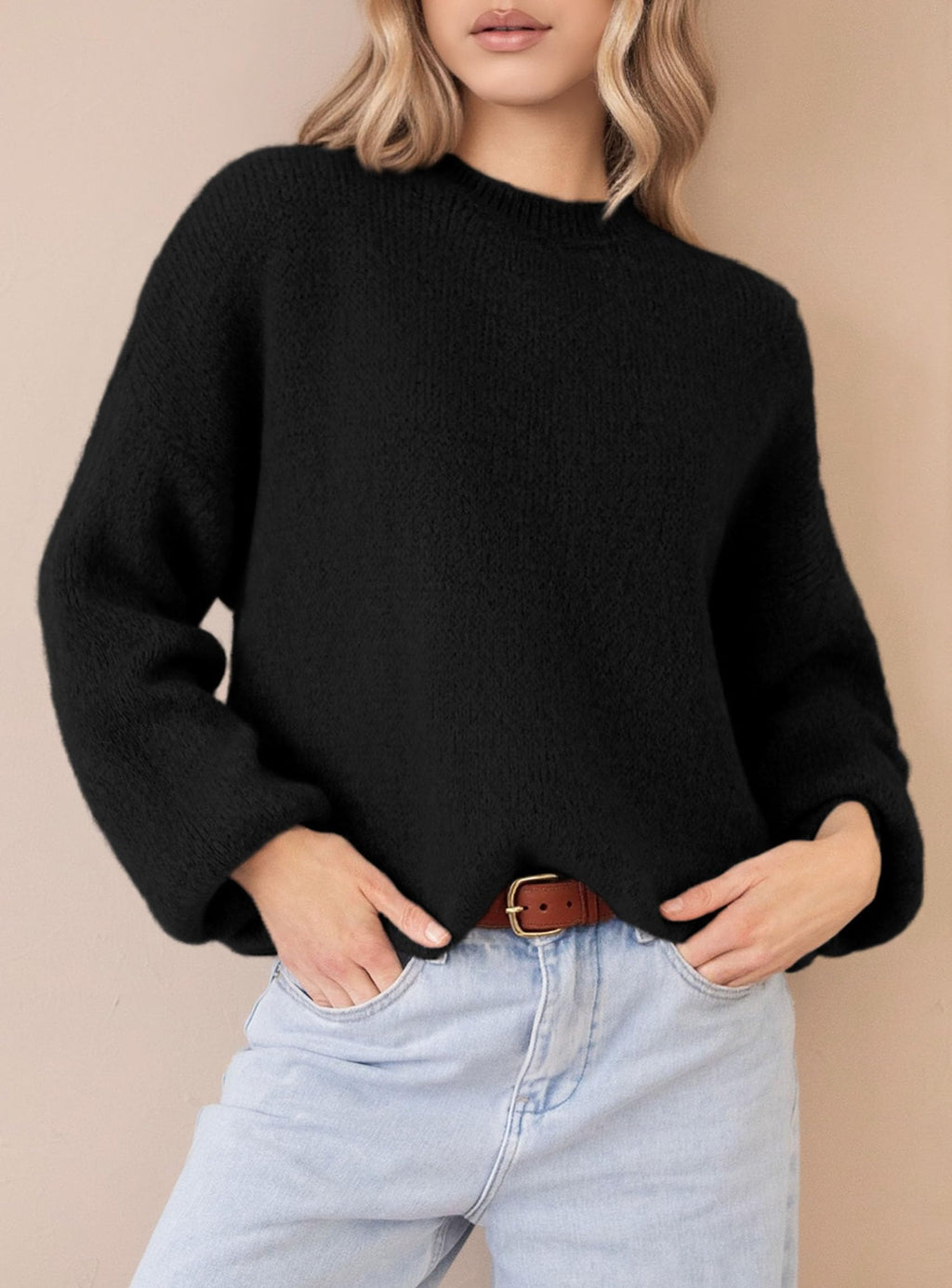 PRETTYGARDEN Women's Fall Oversized Sweaters Dressy Casual Long Sleeve Chunky Knit Winter Pullover Tops 2026 Holiday Outfits