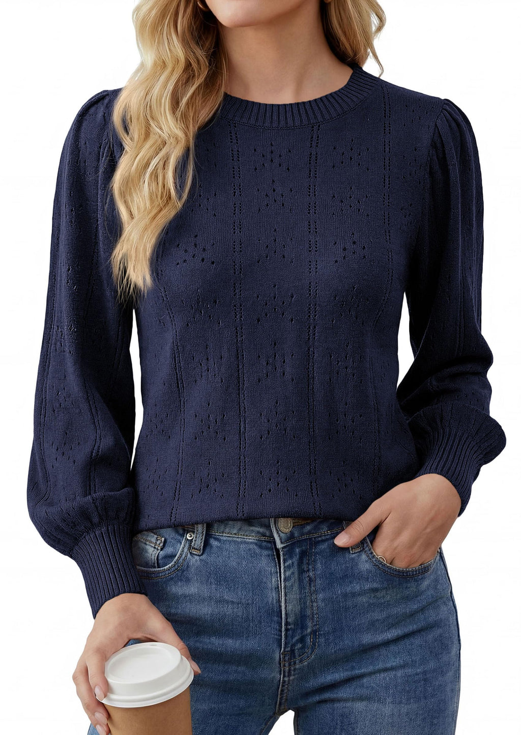 PRETTYGARDEN Women Fall Fashion Hollow Out Holiday Sweaters