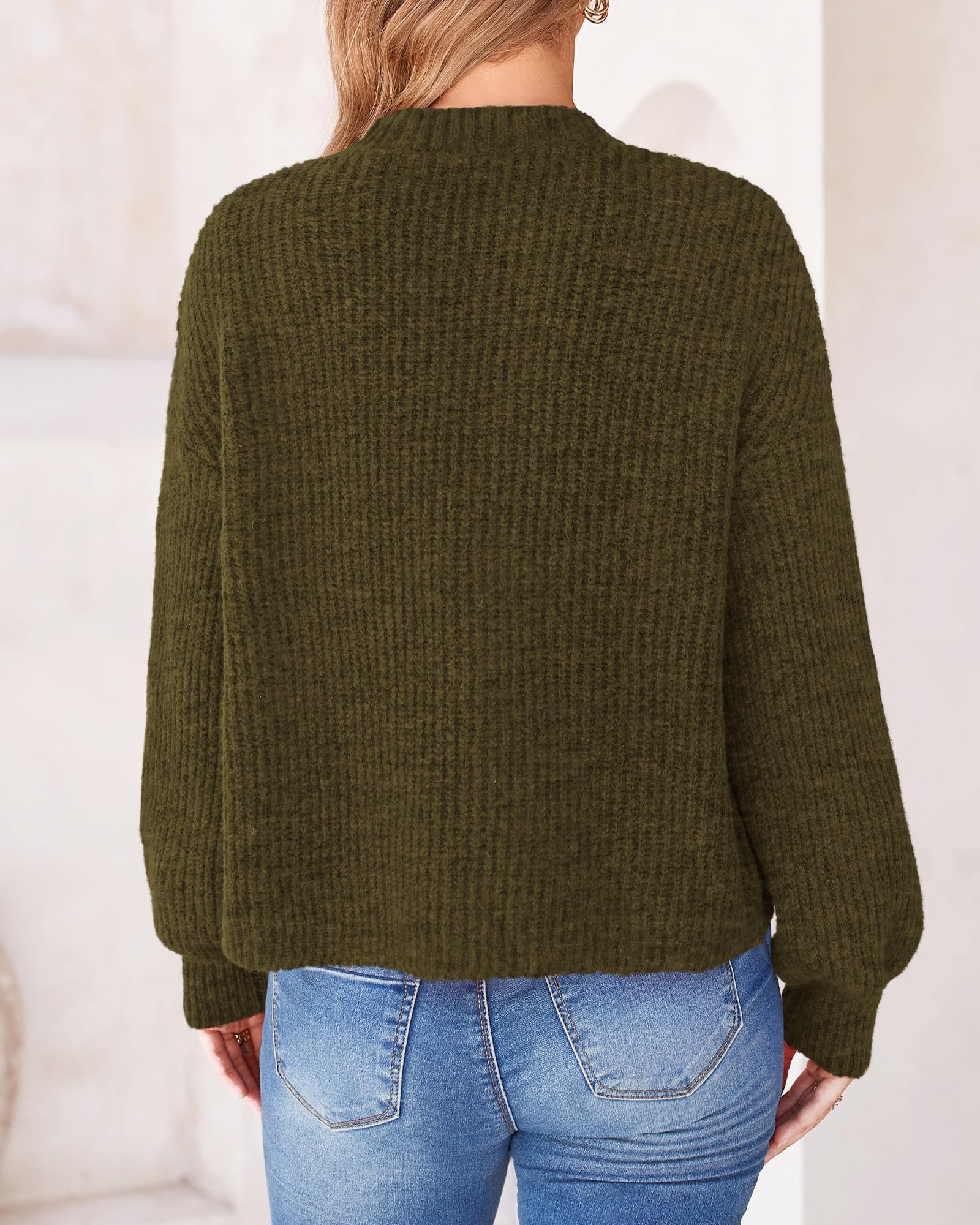 BTFBM Cardigan Sweaters for Women Fall Long Sleeve Button Down Soft Loose Chunky Knit Outwear Cropped Winter Coats