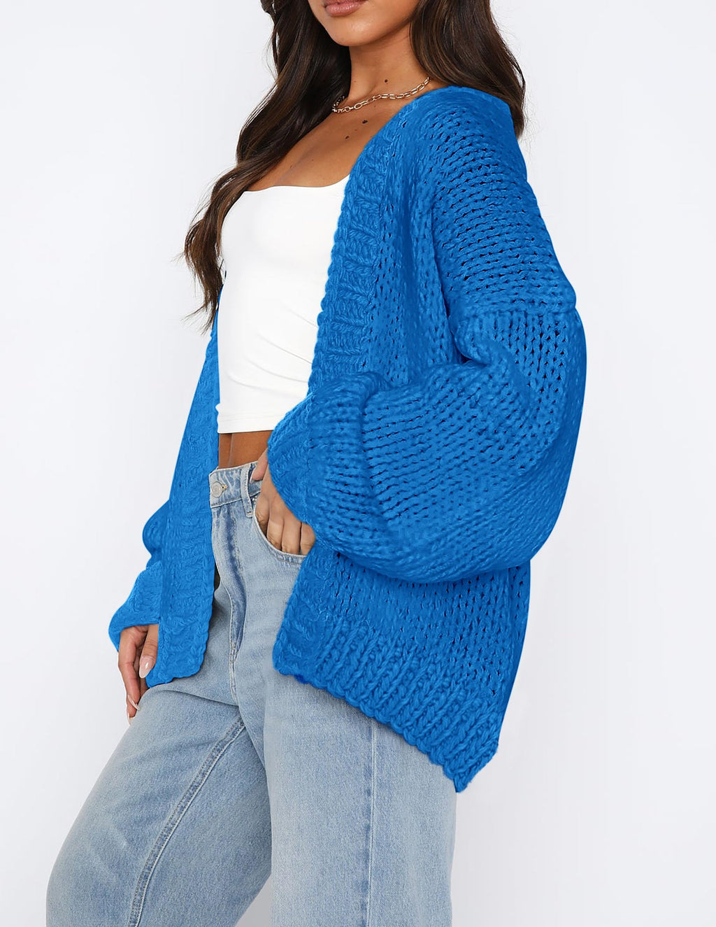 PRETTYGARDEN Cardigan Sweaters for Women Trendy Fall Fashion Long Sleeve Chunky Knit Cardigans Winter Clothing Outfits