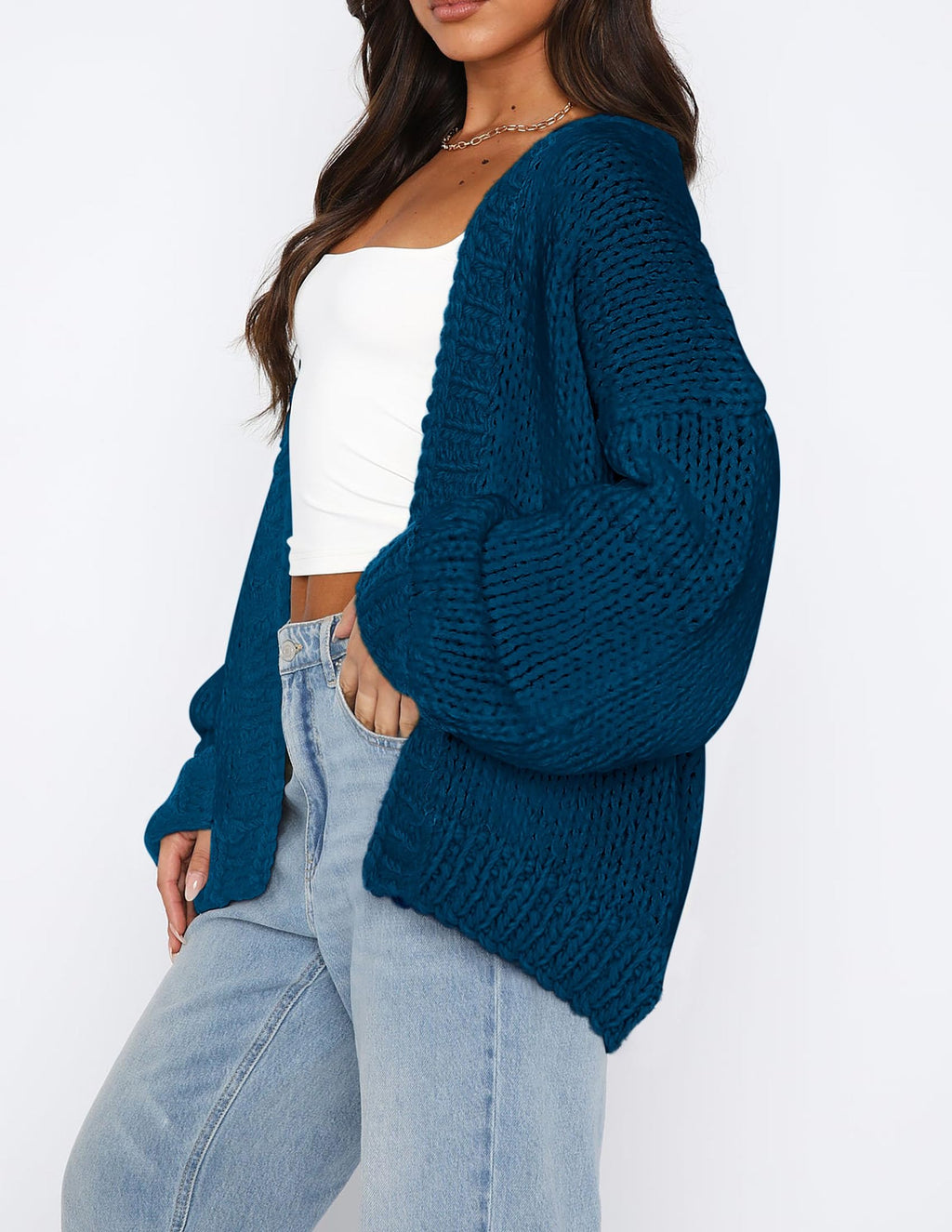 PRETTYGARDEN Cardigan Sweaters for Women Trendy Fall Fashion Long Sleeve Chunky Knit Cardigans Winter Clothing Outfits