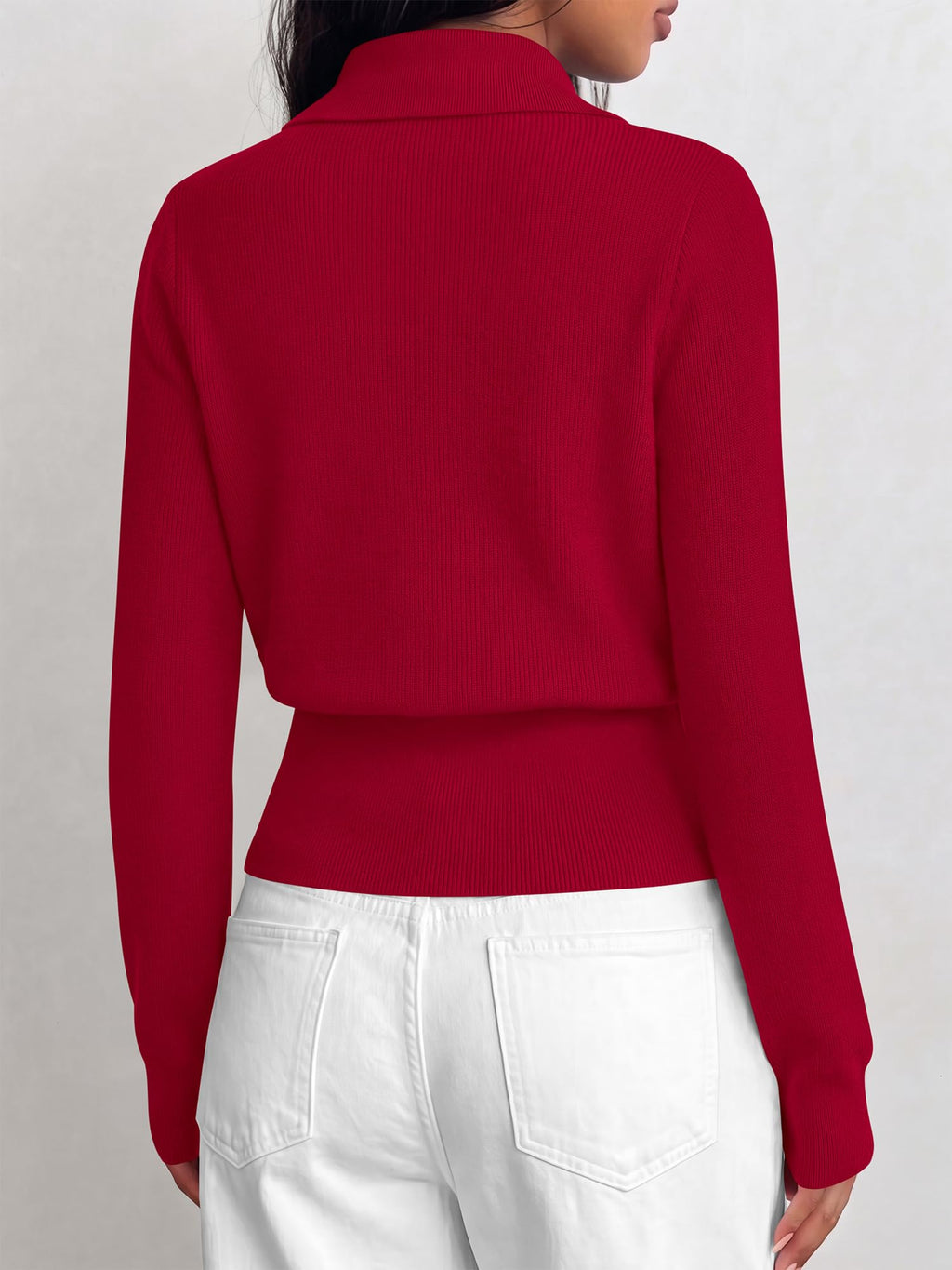 BTFBM Women Long Sleeve Lightweight Cardigans Knitted Button Down Shirts Lapel V Neck, Cropped Sweaters, Slim Fit, Ribbed, Y2K Going Out Tops, Business Casual Outfits, Spring, Fall, Winter Layering