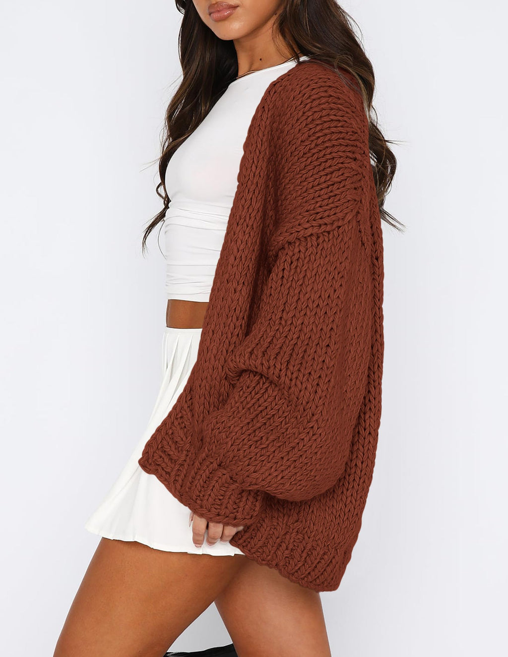 PRETTYGARDEN Cardigan Sweaters for Women Trendy Fall Fashion Long Sleeve Chunky Knit Cardigans Winter Clothing Outfits