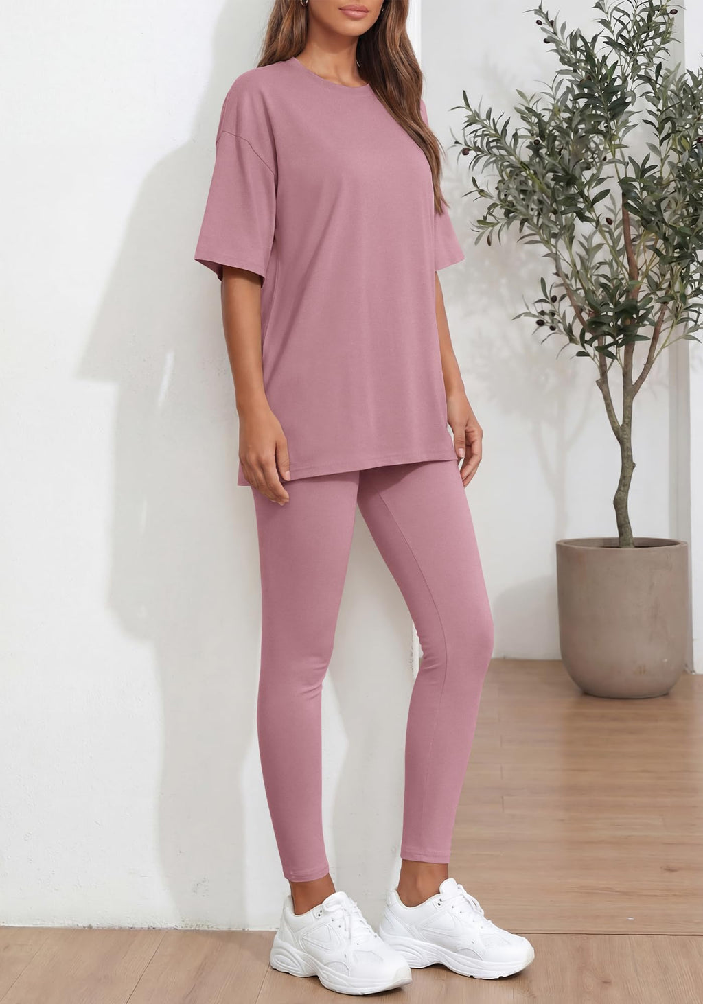 BTFBM Two Piece Lounge Set Women Spring Casual Oversized Shirts Leggings Matching Workout Airport Travel Outfits