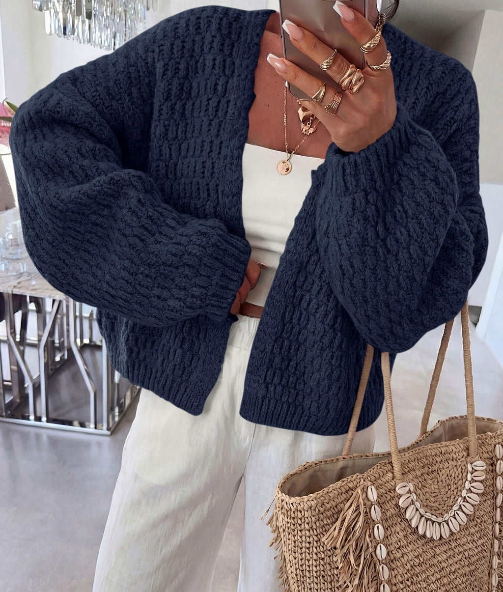 PRETTYGARDEN Women's Fall Cardigan Open Front Chunky Sweaters