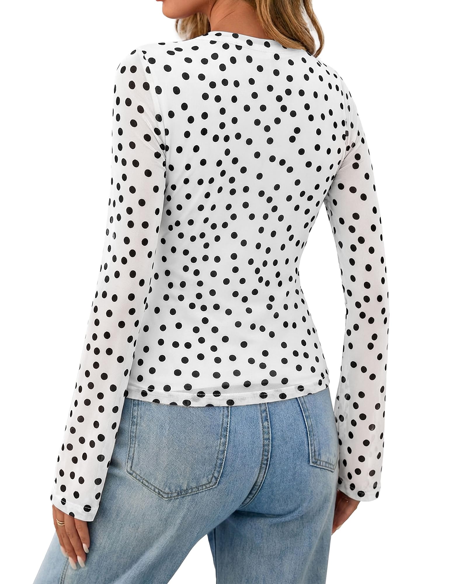 BTFBM Button Down Shirts for Women Spring Boho Tops V Neck Long Sleeve Blouses Ruched Mesh Fitted Fall Fashion