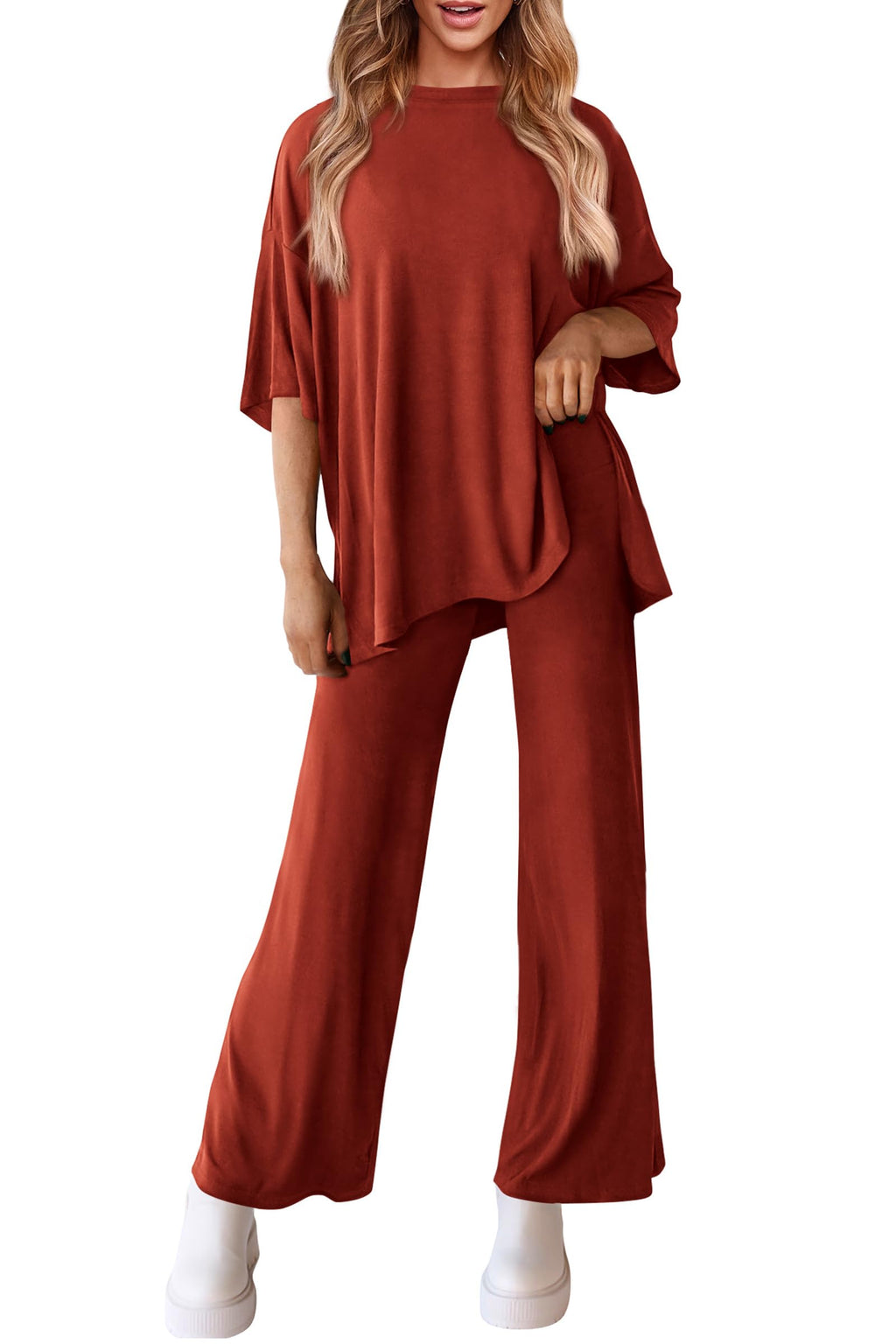 PRETTYGARDEN Two Piece Sets For Women Summer Fashion Lounge Matching Set Travel Vacation Airport Outfits Clothing