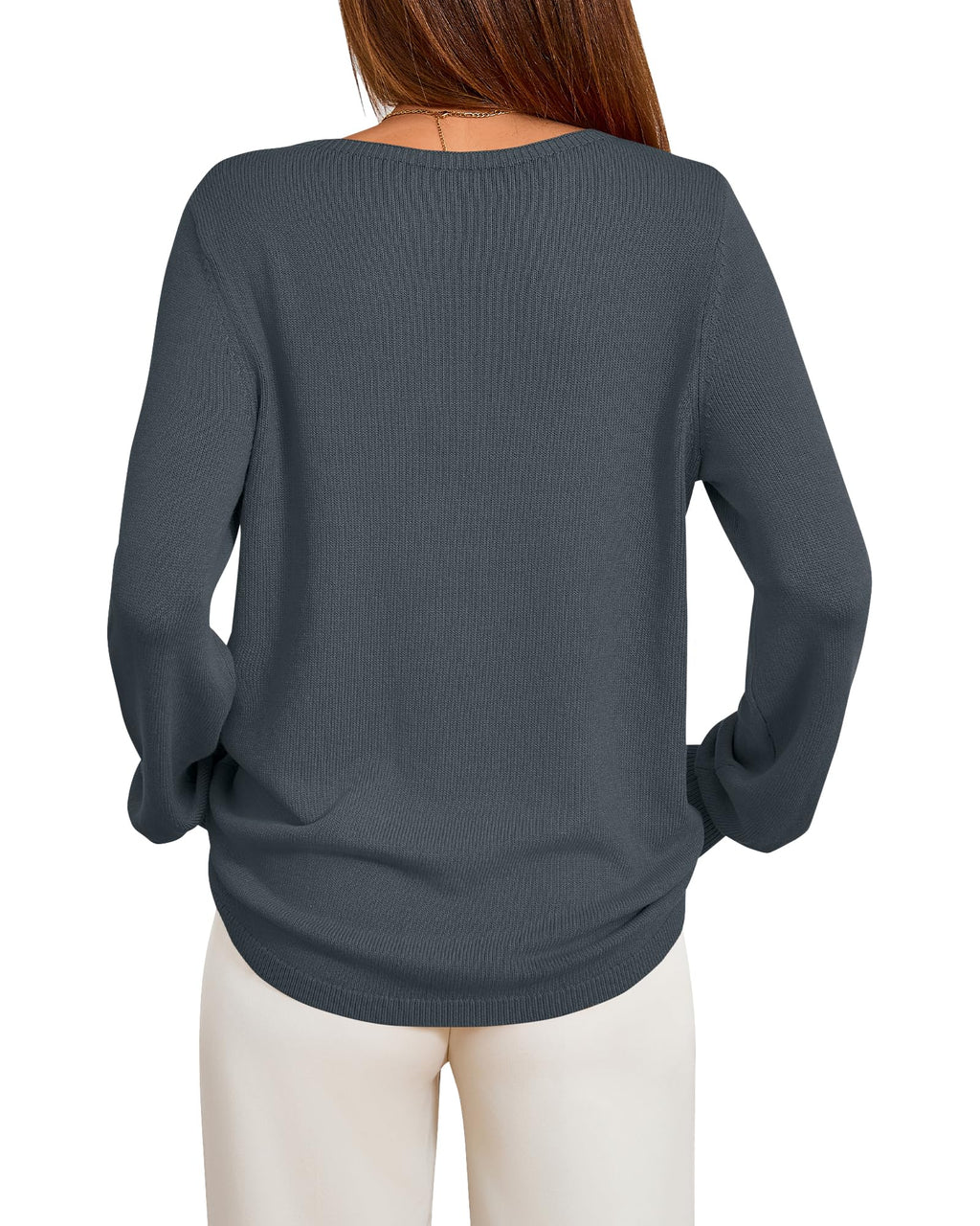 BTFBM Womens Long Sleeve Crew Neck Sweaters Spring Casual Classic Soft Loose Fit Basic Pullover Jumper Knit Top