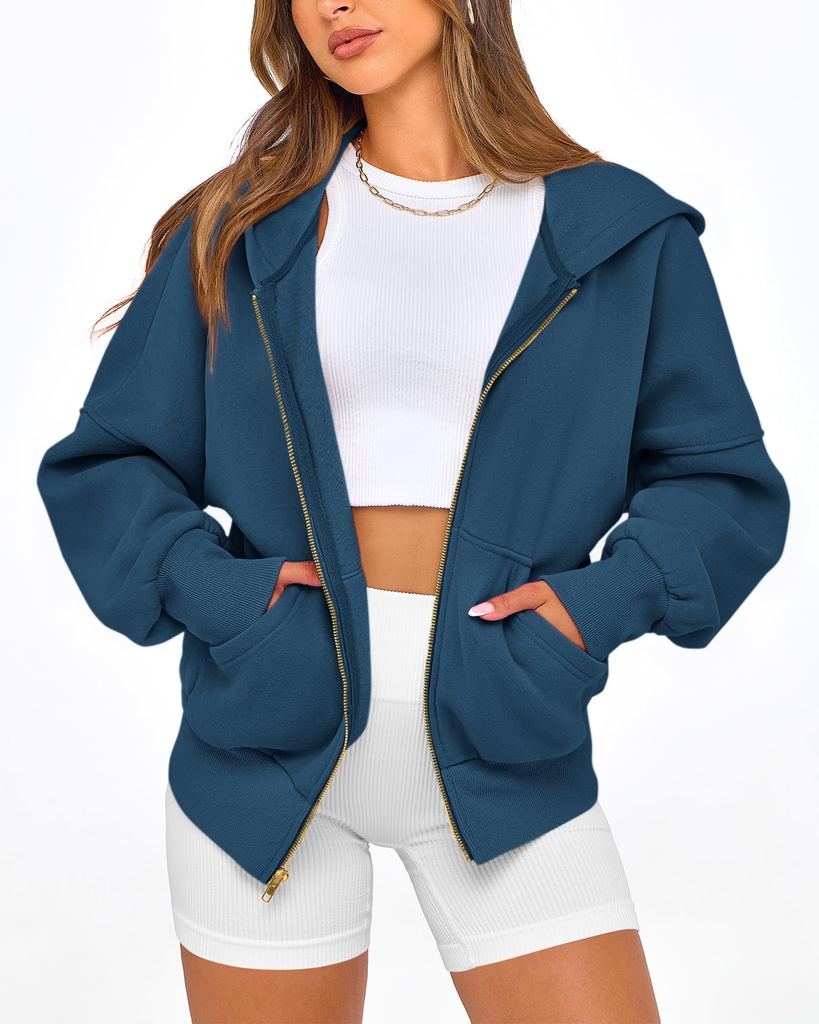 BTFBM Hoodies For Women Sweatshirt Fall Fashion Clothing Long Sleeve Fleece Jacket Winter Outfits Y2k Zip Up Hoodie