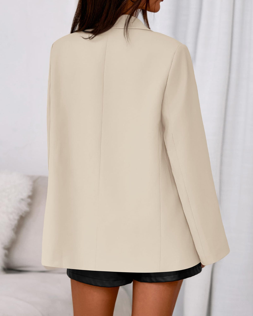 BTFBM Blazers for Women Spring Business Casual Clothes Open Front Oversized Winter Coats Work Office Suit Jackets