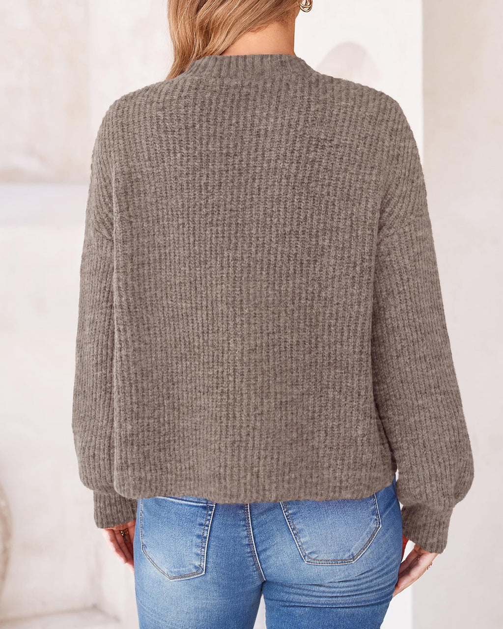 BTFBM Cardigan Sweaters for Women Fall Long Sleeve Button Down Soft Loose Chunky Knit Outwear Cropped Winter Coats