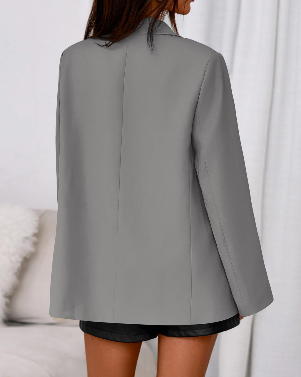 BTFBM Blazers for Women Spring Business Casual Clothes Open Front Oversized Winter Coats Work Office Suit Jackets