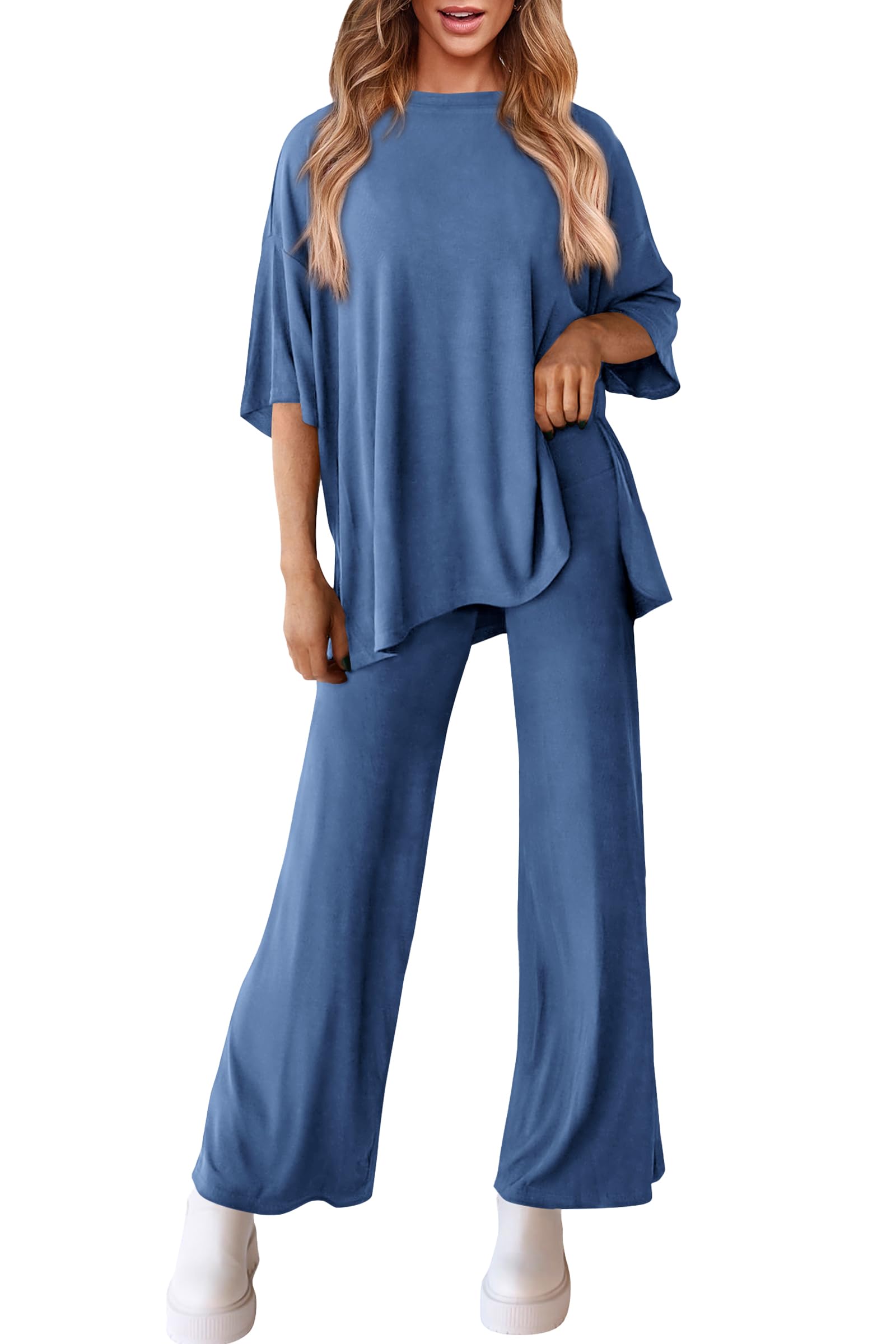 PRETTYGARDEN Two Piece Sets For Women Summer Fashion Lounge Matching Set Travel Vacation Airport Outfits Clothing