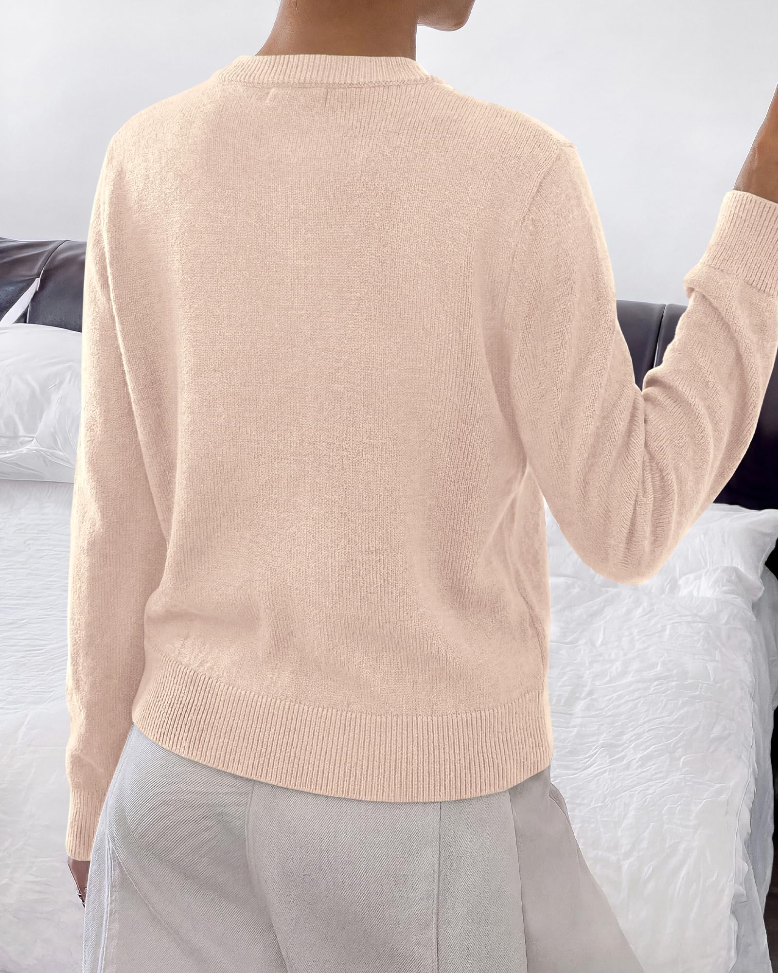 BTFBM Button Cardigan Sweaters for Women Fall Clothes Ribbed Knit Open Front Cardigan, Long Sleeve Sweater, Cozy Soft Stretchy Outerwear, Relaxed Fit, Trendy Winter Outfits