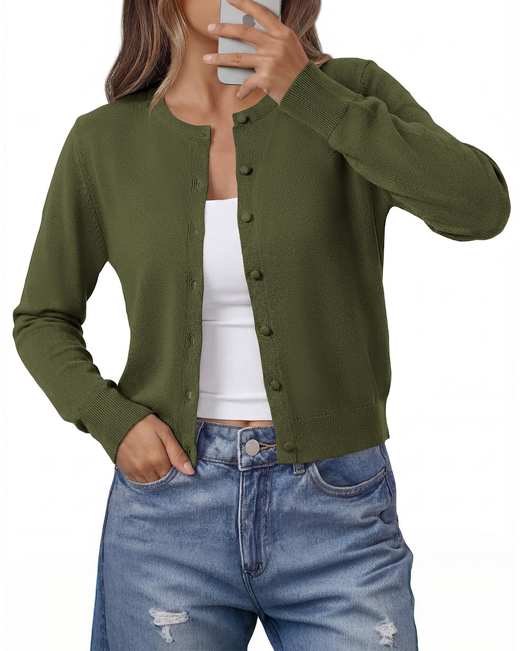 BTFBM Cardigan Sweaters for Women Lightweight Sweater Button Down Casual Knit Shrugs Tops Spring Fashion Clothing