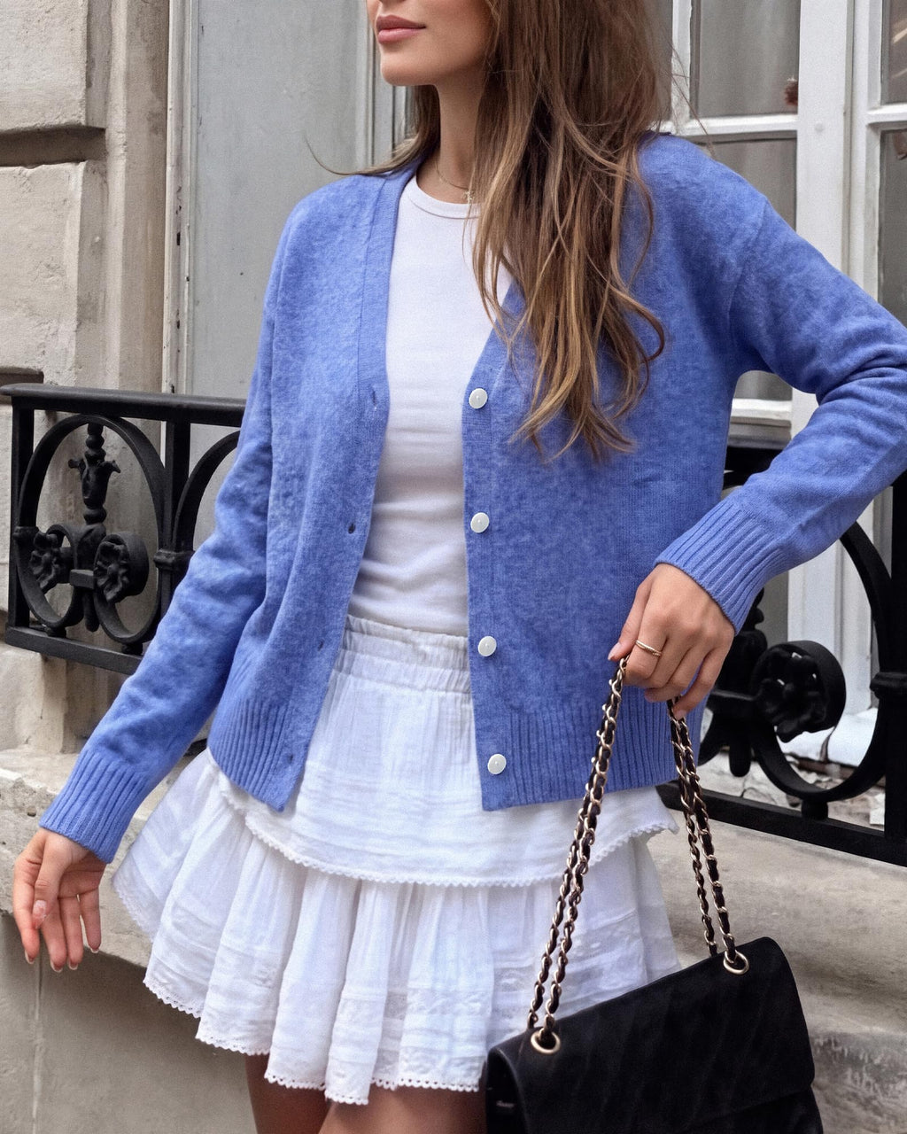 BTFBM V Neck Cardigan Sweaters for Women 2026 | Long Sleeve Knit Sweater, Button Down Shrug Tops, Open Front, Lightweight Cardigans, Business Casual Outfits,Fall Winter Clothing
