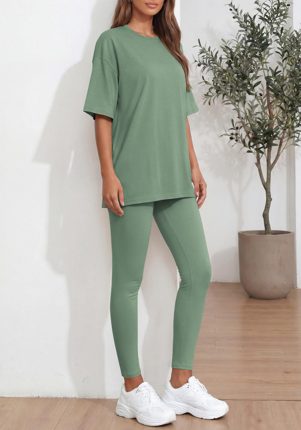 BTFBM Two Piece Lounge Set Women Spring Casual Oversized Shirts Leggings Matching Workout Airport Travel Outfits