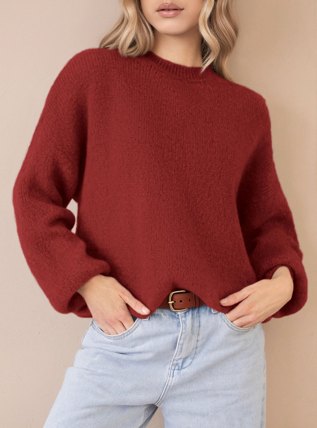 PRETTYGARDEN Women's Fall Oversized Sweaters Dressy Casual Long Sleeve Chunky Knit Winter Pullover Tops 2026 Holiday Outfits