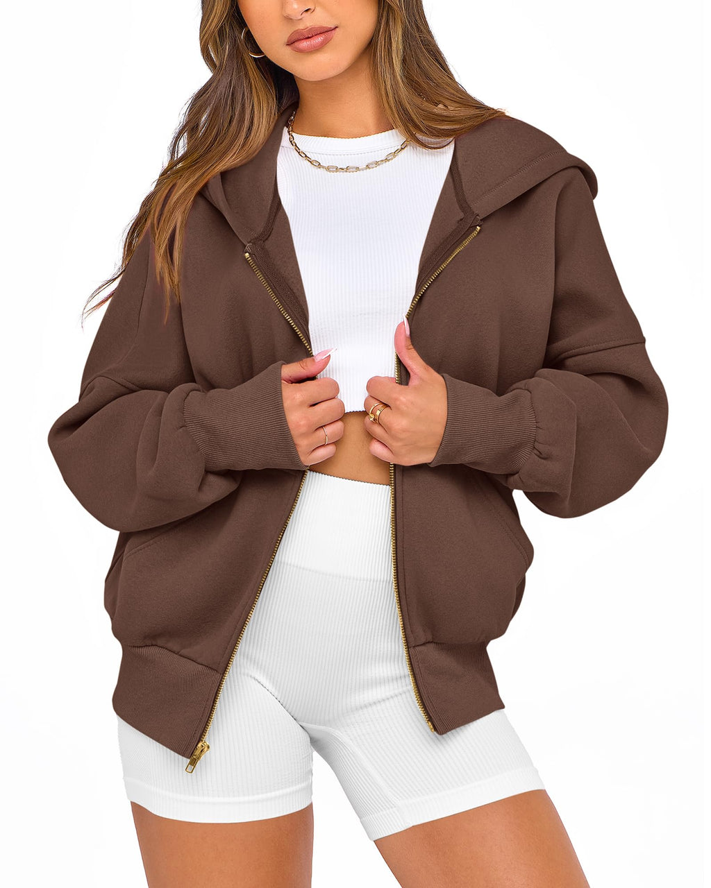 BTFBM Hoodies For Women Sweatshirt Fall Fashion Clothing Long Sleeve Fleece Jacket Winter Outfits Y2k Zip Up Hoodie