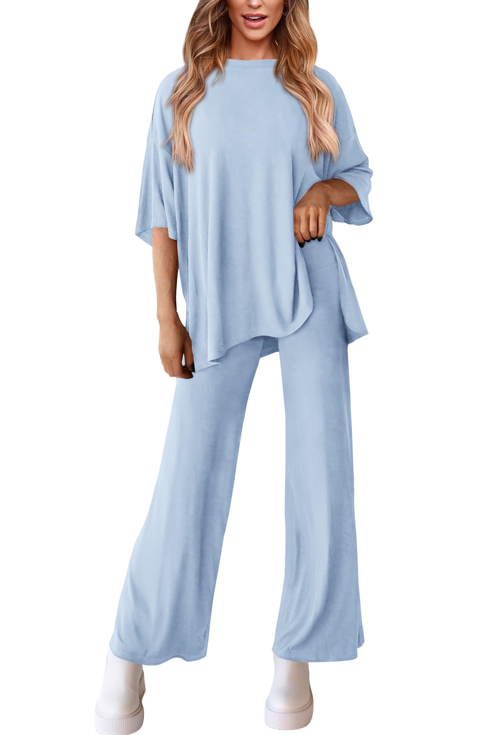 PRETTYGARDEN Two Piece Sets For Women Summer Fashion Lounge Matching Set Travel Vacation Airport Outfits Clothing