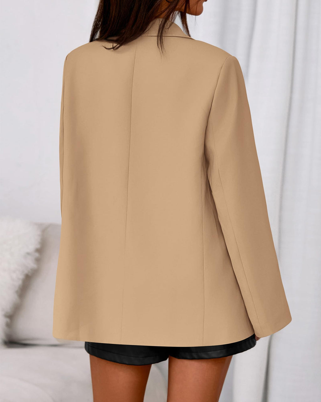 BTFBM Blazers for Women Spring Business Casual Clothes Open Front Oversized Winter Coats Work Office Suit Jackets