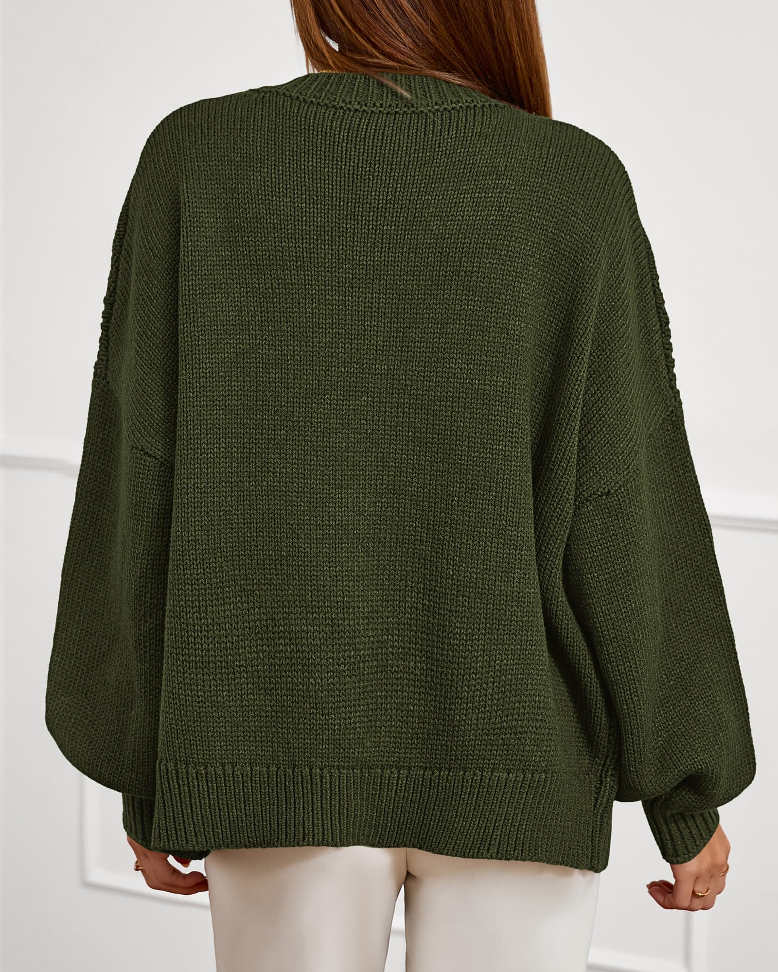 FreshPretty Chunky Cardigan Sweaters for Women Fall Fashion Button Long Sleeve Loose Cable Knit Winter Coats Outerwear