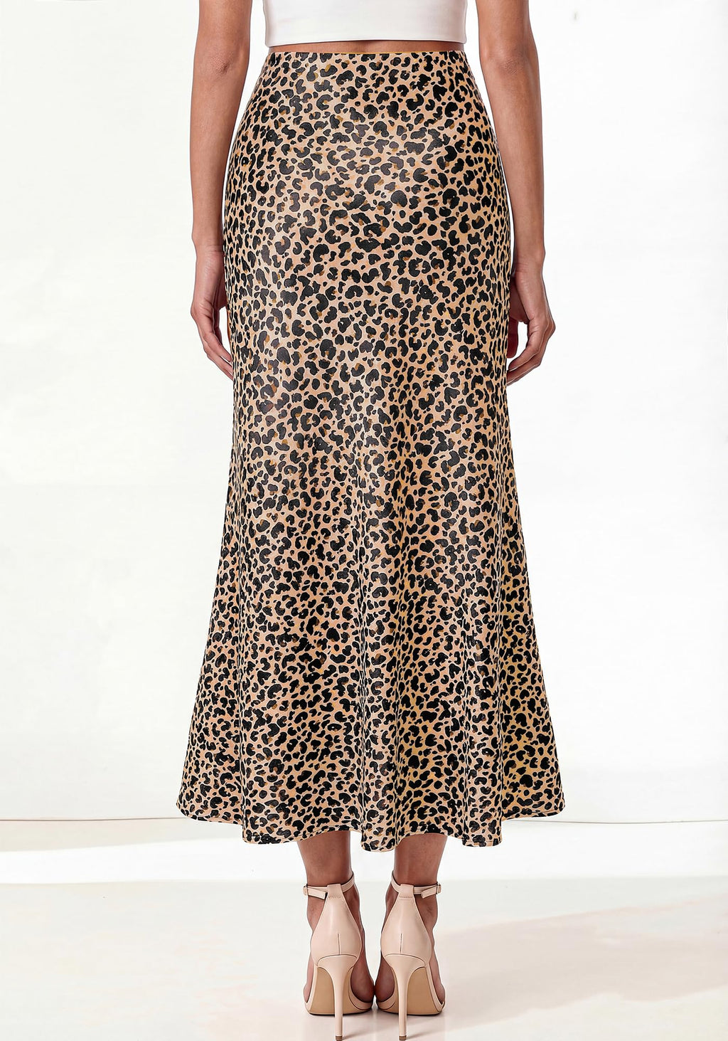 BTFBM Maxi Skirts for Women Summer Spring Boho Lightweight A Line High Waisted Wedding Guest Party Silk Midi Skirt