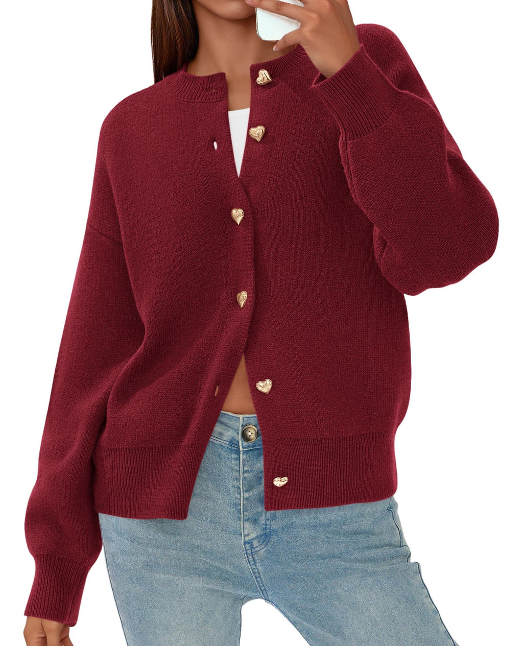 PRETTYGARDEN Cardigan for Women Fall Fashion Long Sleeve Trendy Button Down Work Office Sweaters Cute Winter Jacket