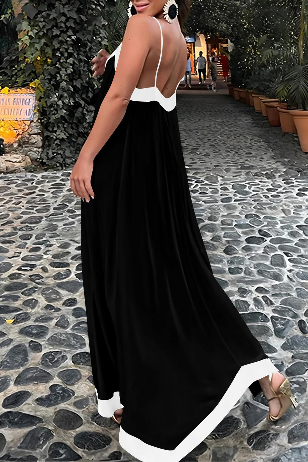 PRETTYGARDEN Women's Summer Maxi Dress Sleeveless V Neck Spaghetti Strap Flowy Elegant Holiday Party Dresses