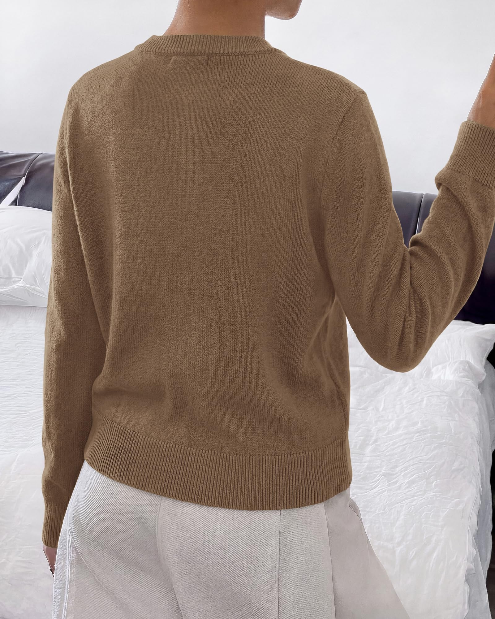 BTFBM Button Cardigan Sweaters for Women Fall Clothes Ribbed Knit Open Front Cardigan, Long Sleeve Sweater, Cozy Soft Stretchy Outerwear, Relaxed Fit, Trendy Winter Outfits