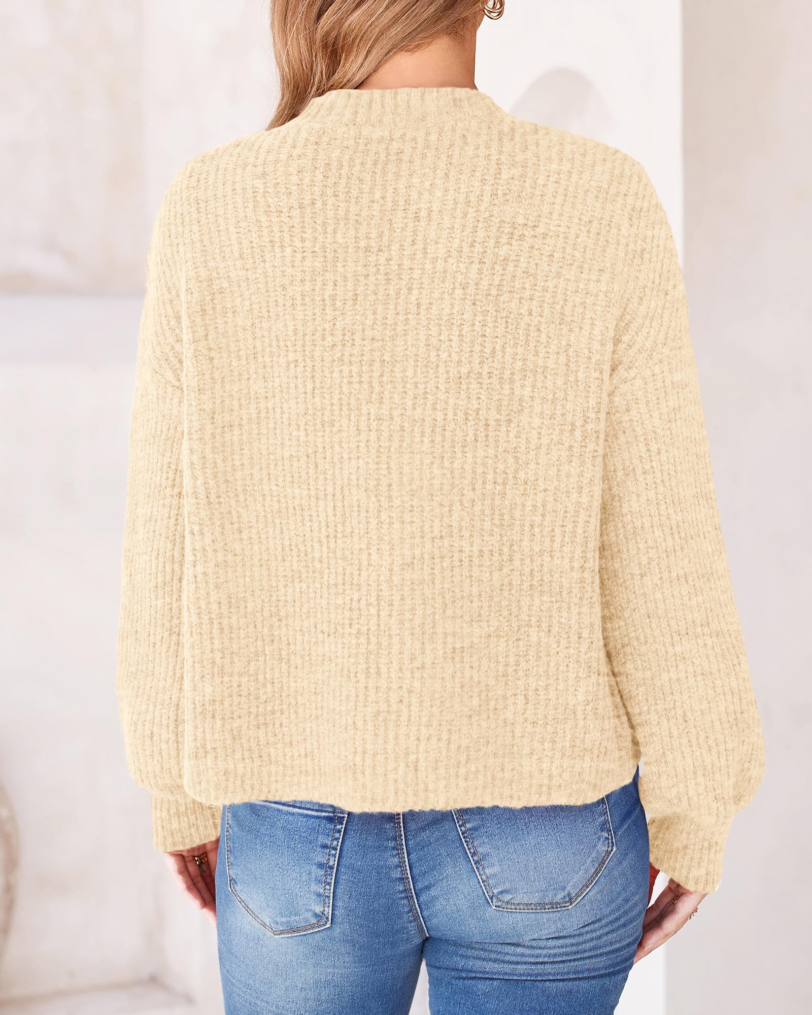 BTFBM Cardigan Sweaters for Women Fall Long Sleeve Button Down Soft Loose Chunky Knit Outwear Cropped Winter Coats