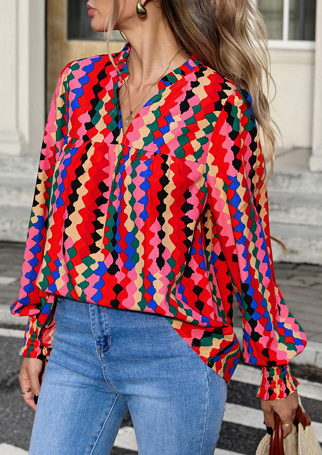 PRETTYGARDEN Women's Boho Floral Blouses Dressy Casual