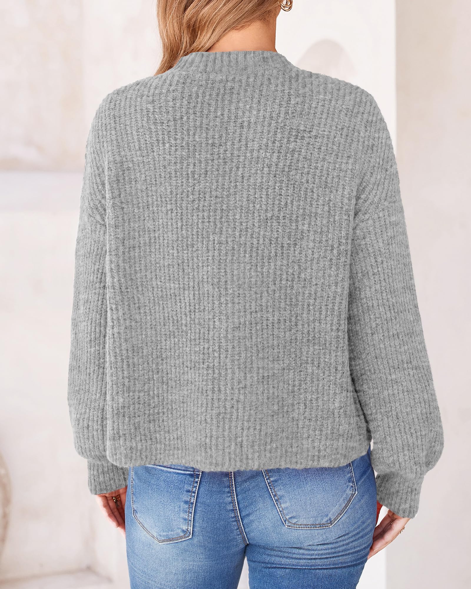 BTFBM Cardigan Sweaters for Women Fall Long Sleeve Button Down Soft Loose Chunky Knit Outwear Cropped Winter Coats