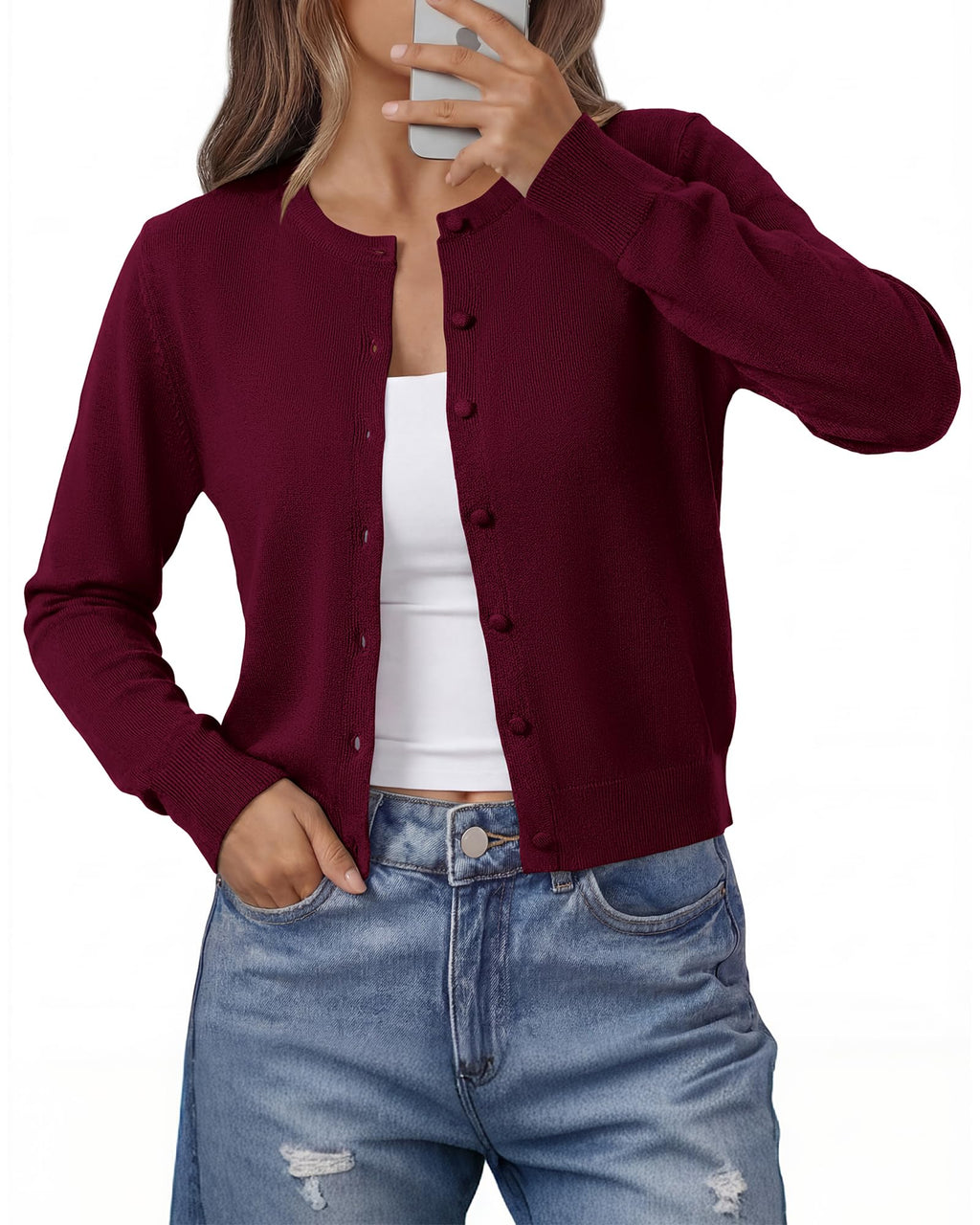 BTFBM Cardigan Sweaters for Women Lightweight Sweater Button Down Casual Knit Shrugs Tops Spring Fashion Clothing