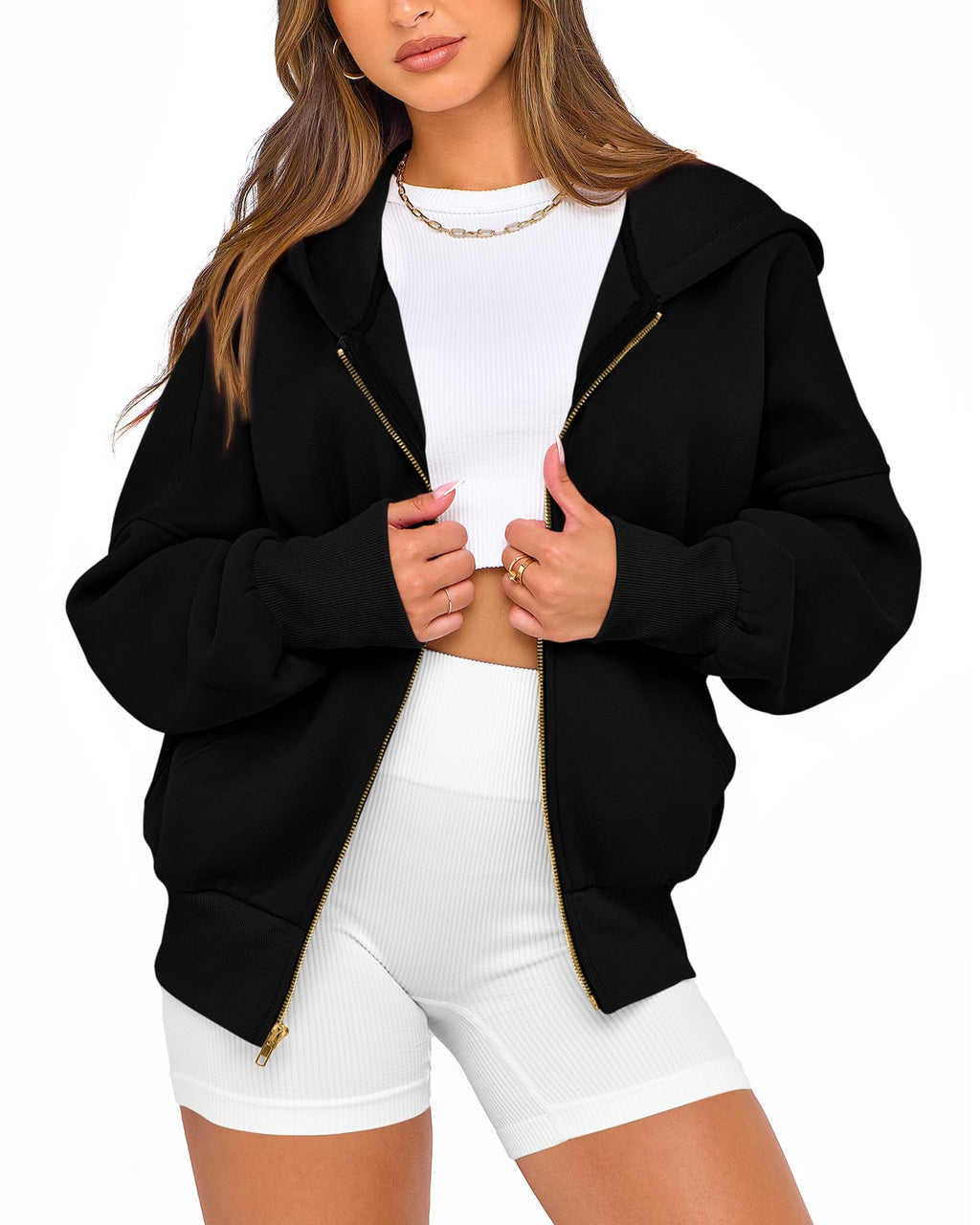 BTFBM Hoodies For Women Sweatshirt Fall Fashion Clothing Long Sleeve Fleece Jacket Winter Outfits Y2k Zip Up Hoodie