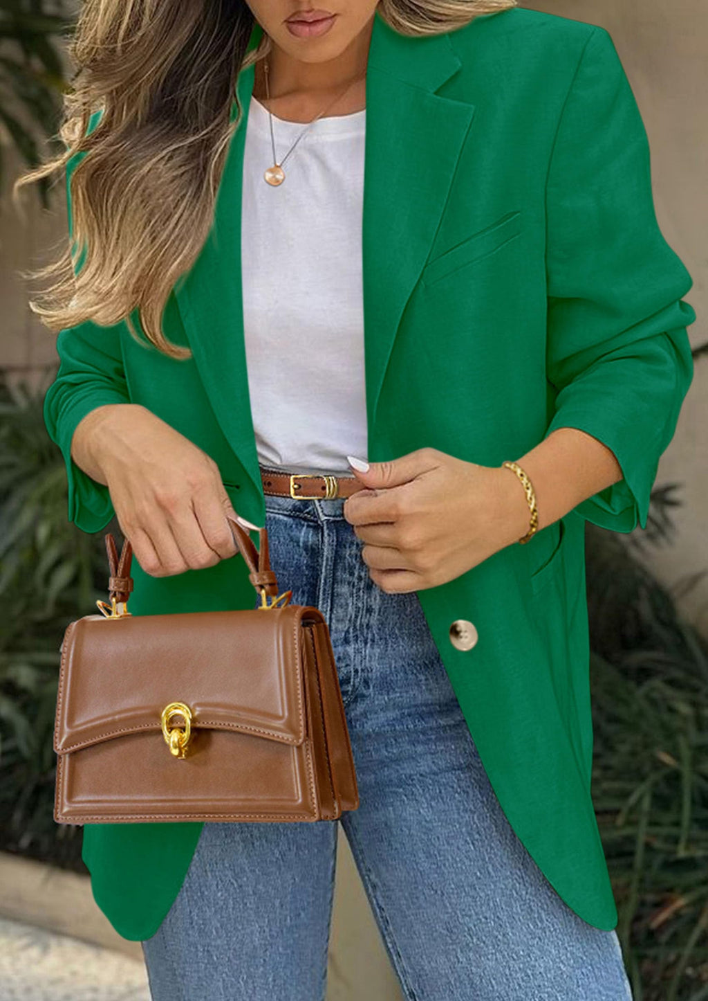 PRETTYGARDEN Blazers for Women Business Casual Long Sleeve Lapel Open Front Suit Jacket Work Blazer with Pockets