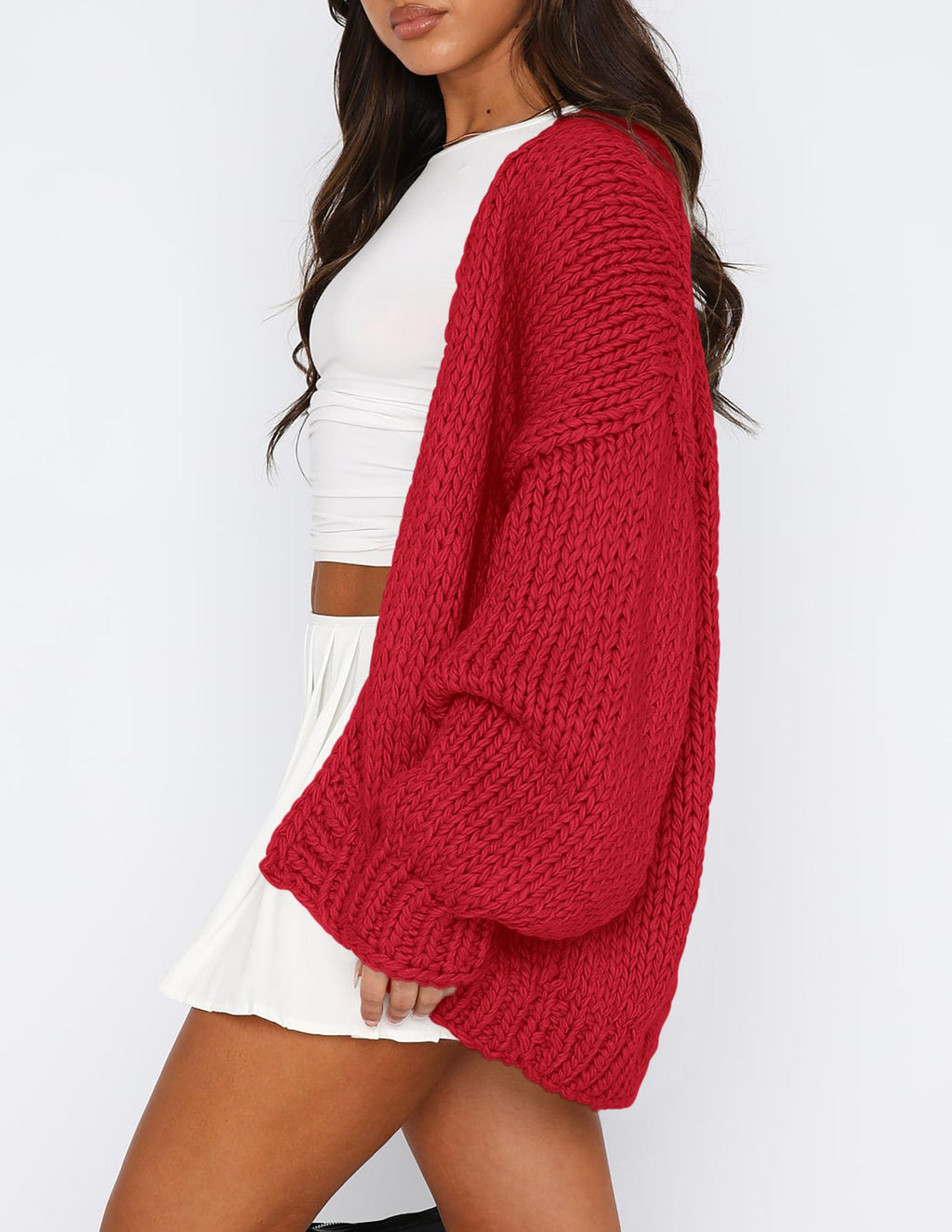 PRETTYGARDEN Cardigan Sweaters for Women Trendy Fall Fashion Long Sleeve Chunky Knit Cardigans Winter Clothing Outfits