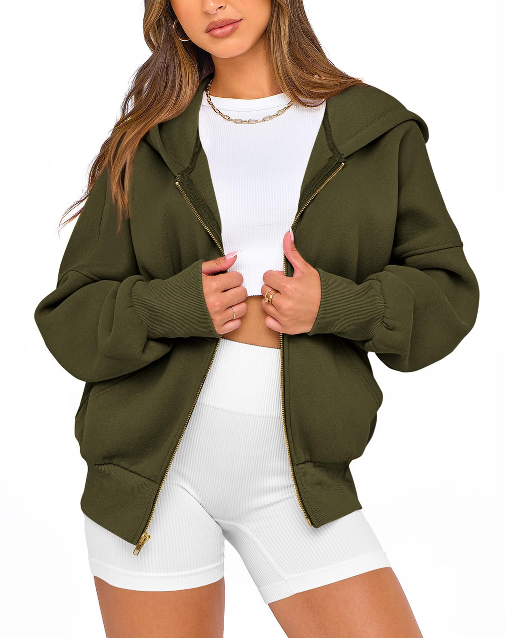 BTFBM Hoodies For Women Sweatshirt Fall Fashion Clothing Long Sleeve Fleece Jacket Winter Outfits Y2k Zip Up Hoodie