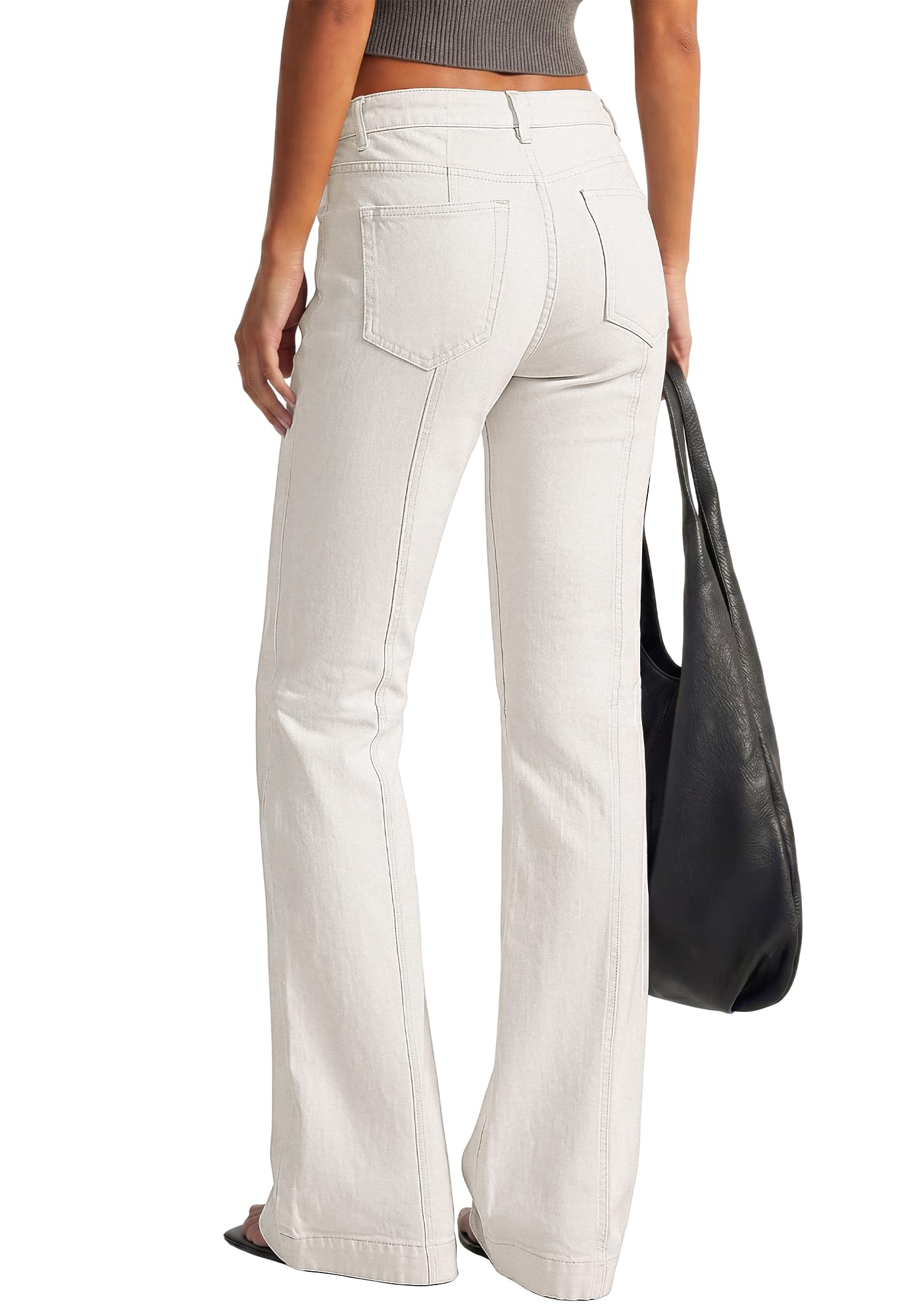 BTFBM Straight Leg Jeans for Women Stretchy Curve Appeal Pants Front Seam, Little Flare Bootcut Jean, High Waisted Denim Pockets, Travel Airport Outfits, Trendy Fall Fashion Clothing