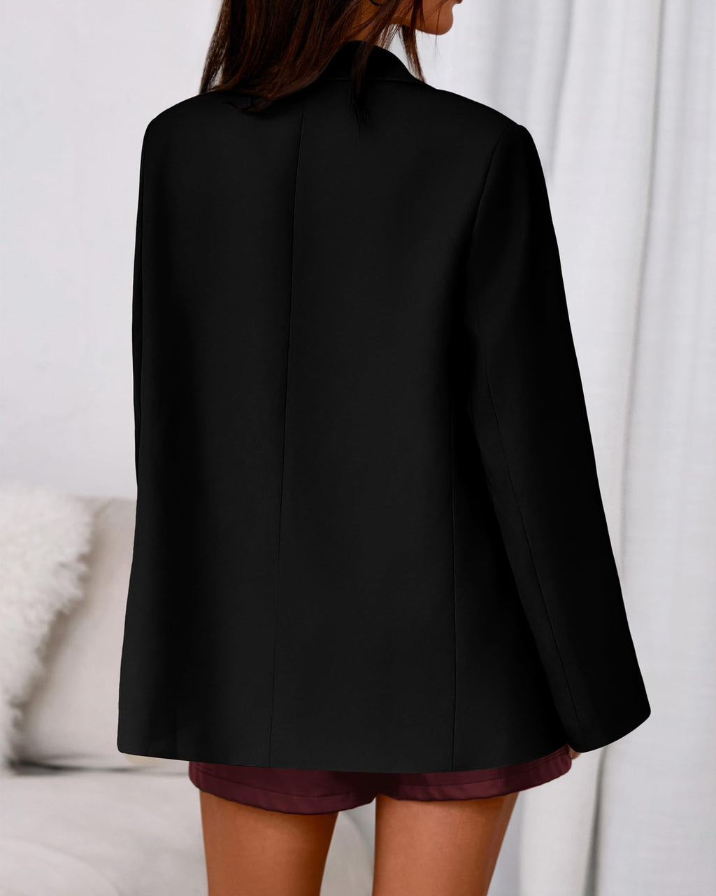 BTFBM Blazers for Women Spring Business Casual Clothes Open Front Oversized Winter Coats Work Office Suit Jackets