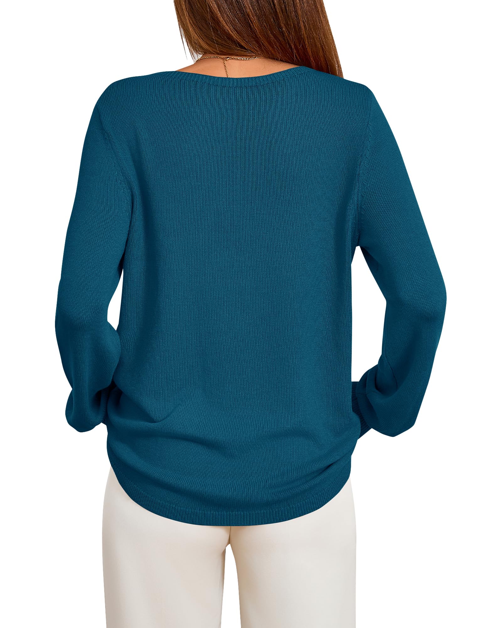 BTFBM Womens Long Sleeve Crew Neck Sweaters Spring Casual Classic Soft Loose Fit Basic Pullover Jumper Knit Top