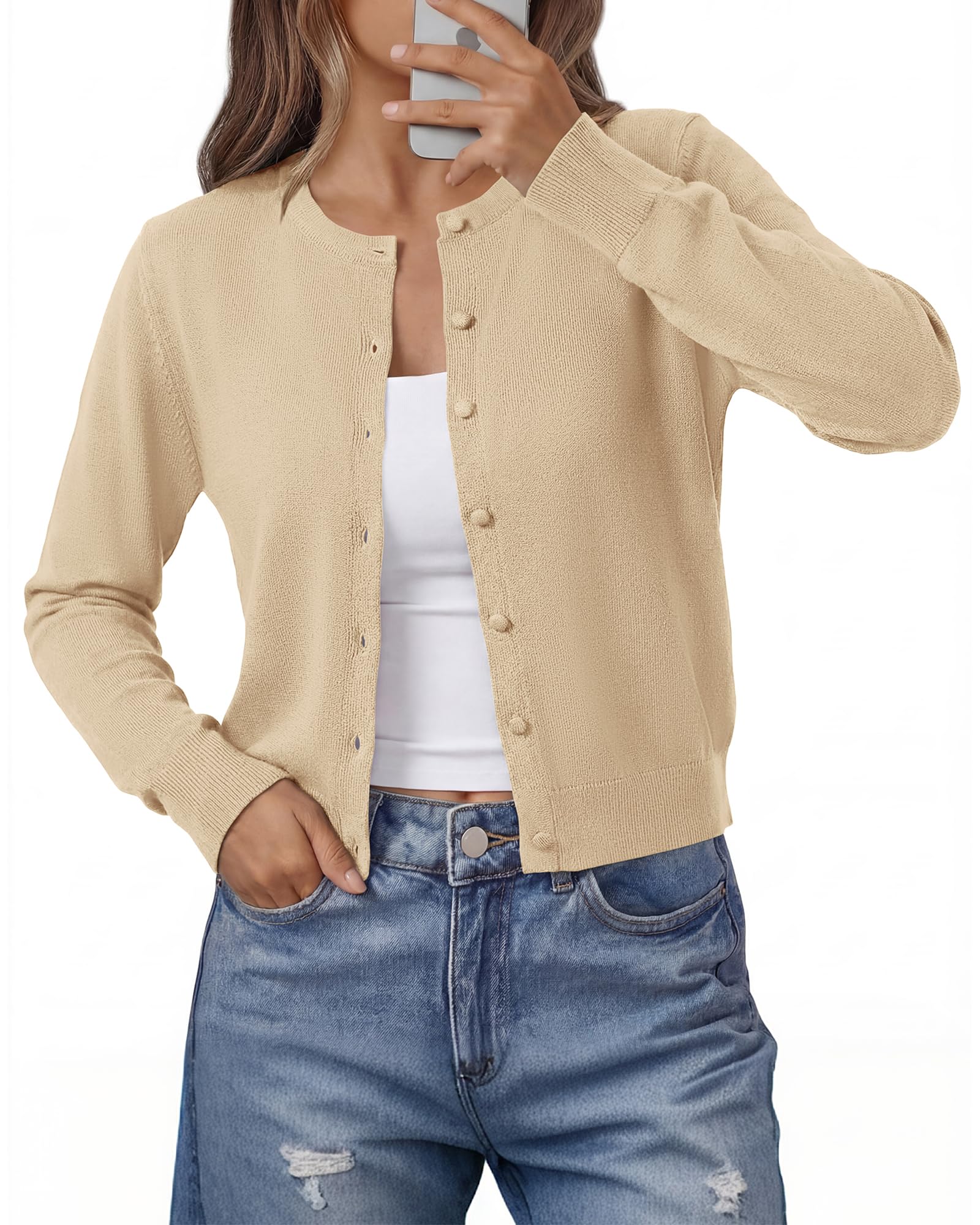 BTFBM Cardigan Sweaters for Women Lightweight Sweater Button Down Casual Knit Shrugs Tops Spring Fashion Clothing