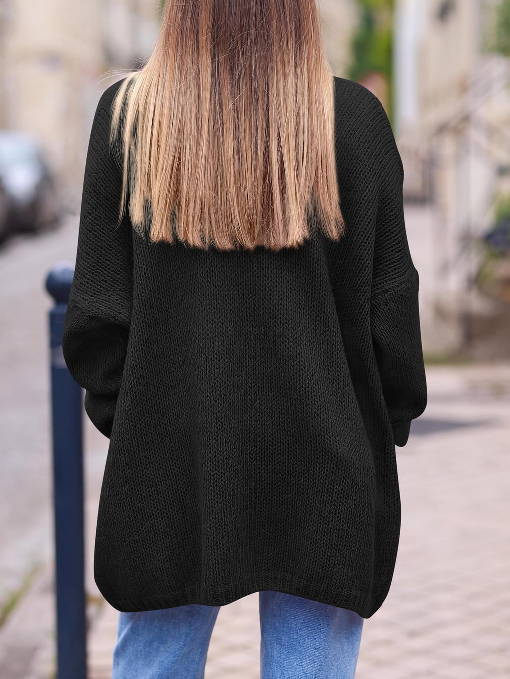 FreshPretty Cardigan Sweaters for Women 2026 Fall Clothes with Pockets,Lightweight Open Front Womens Jacket,Long Sleeve Trendy Fashion Clothing,Soft Loose Knit Business Casual Outfits