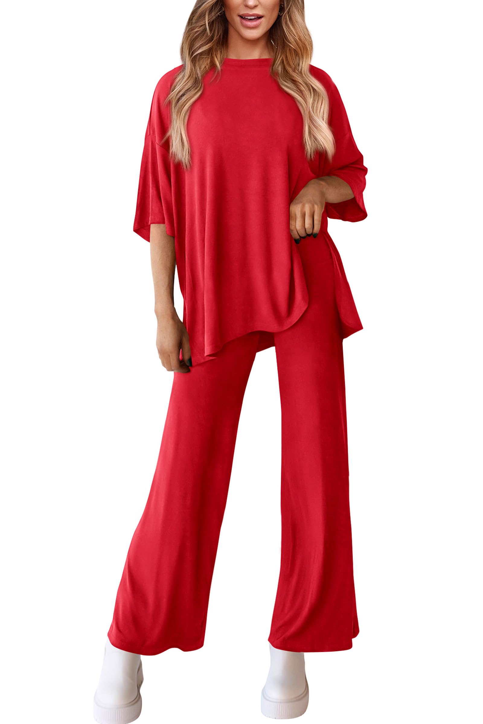 PRETTYGARDEN Two Piece Sets For Women Summer Fashion Lounge Matching Set Travel Vacation Airport Outfits Clothing