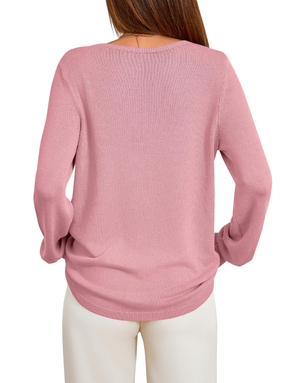 BTFBM Womens Long Sleeve Crew Neck Sweaters Spring Casual Classic Soft Loose Fit Basic Pullover Jumper Knit Top