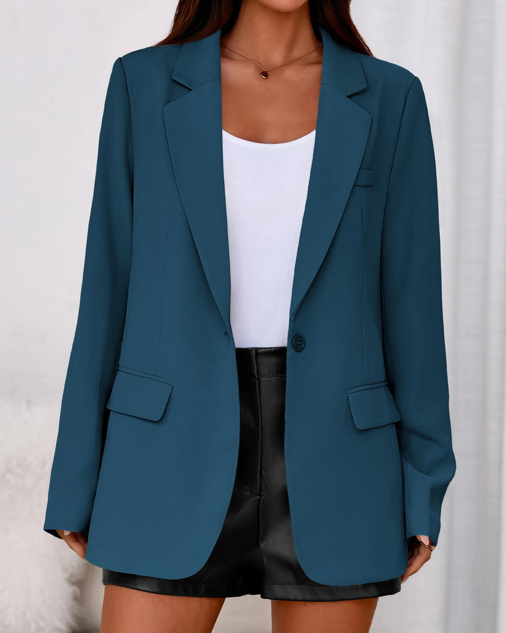 BTFBM Blazers for Women Spring Business Casual Clothes Open Front Oversized Winter Coats Work Office Suit Jackets