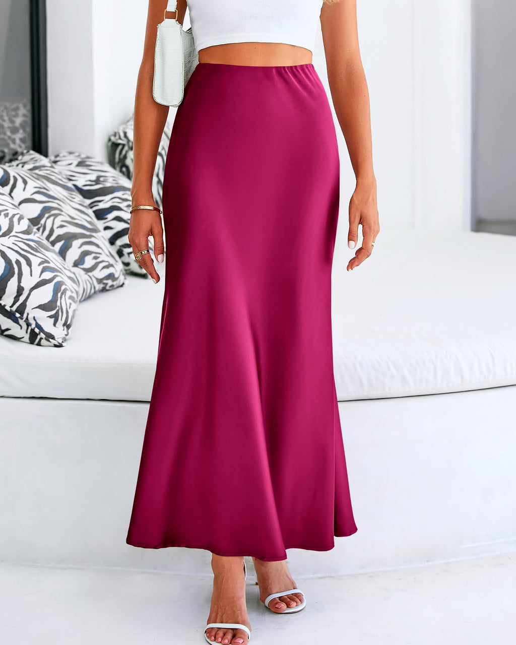 BTFBM Womens Spring Skirts Business Casual Clothes High Waisted Cocktail Party Wedding Guest Mermaid Maxi Skirt