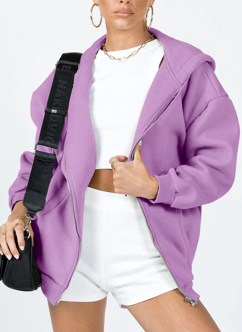 PRETTYGARDEN Women's Zip Up Y2K Hoodies Casual Long Sleeve Sweatshirts Fall Spring Track Jackets with Pockets