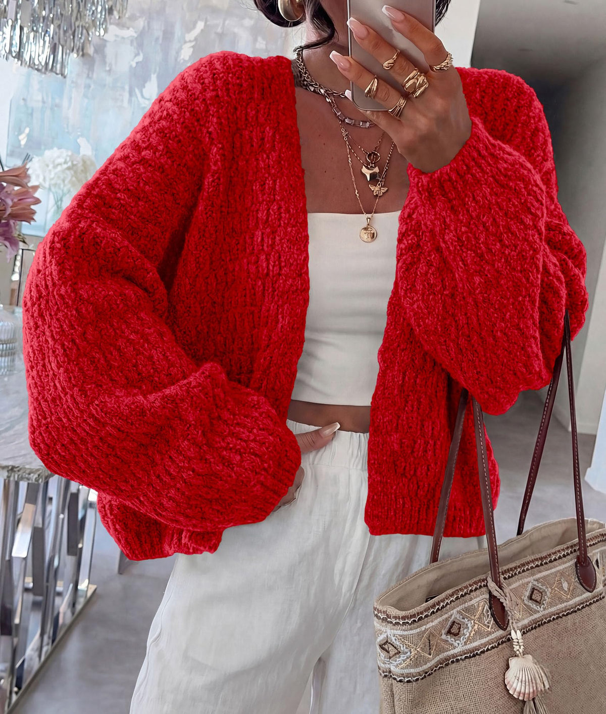 PRETTYGARDEN Women's Fall Cardigan Open Front Chunky Sweaters